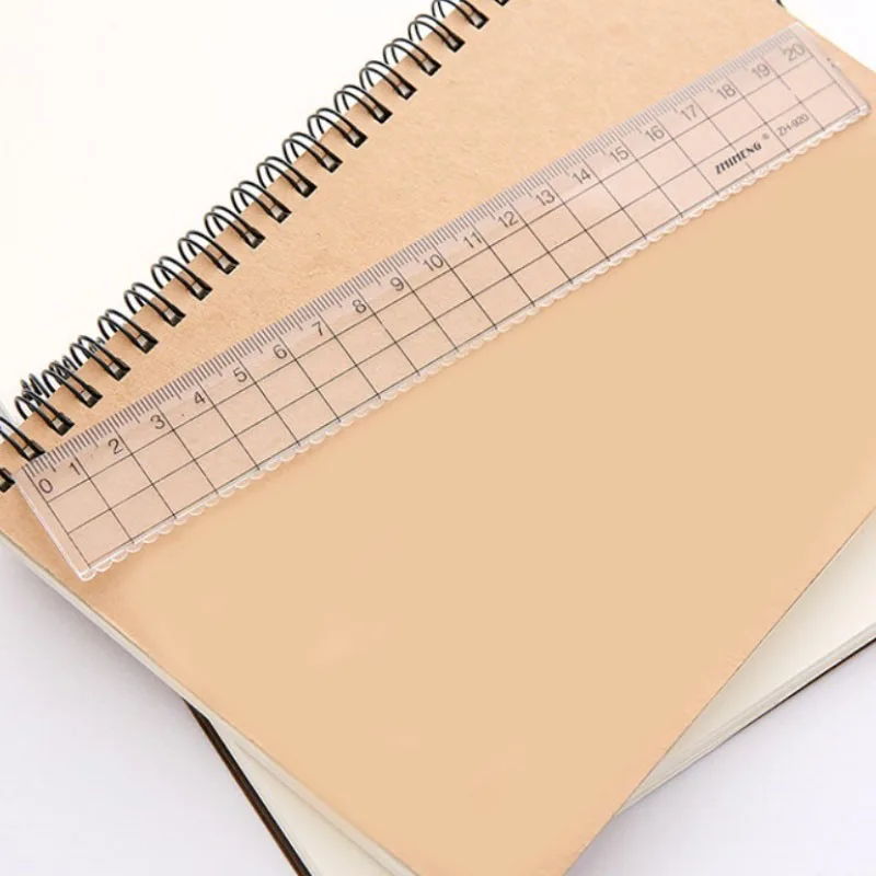 20cm 자투기 투명 웨이브 그리드 자 학생용 드로잉 자 측정 자 문구용 스케일 자 휴대용 스케일 자