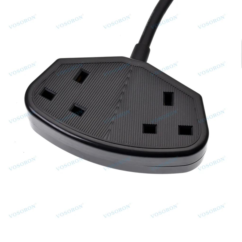 IEC60309 16A CEE 2P+E 수컷 플러그에서 2구 영국 BS1363 소켓으로 연결, 1m H05VV-F 3G 1.5mm IP44 연장 케이블 포함