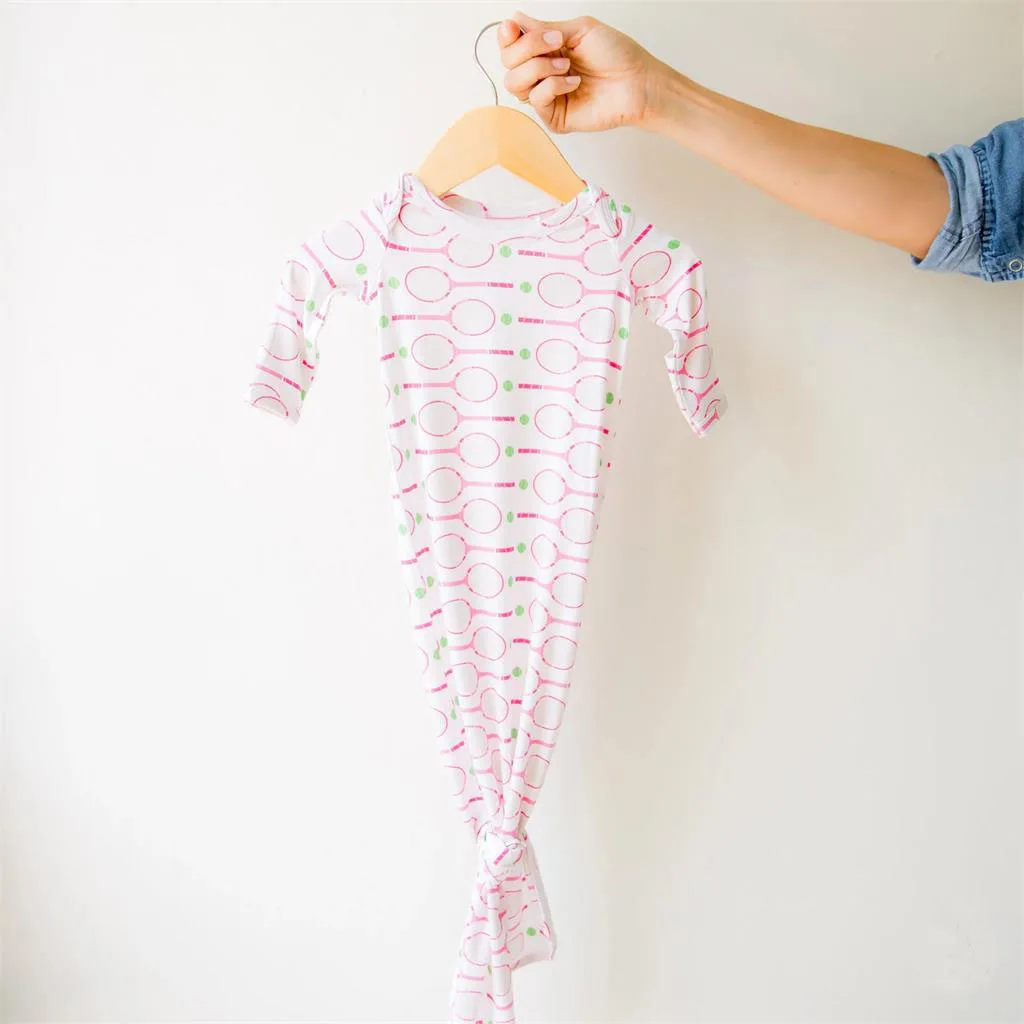 Newborn Sleep Bag Cartoon Comfortable Soft Knit Bamboo Baby Sleep Knotted Gown