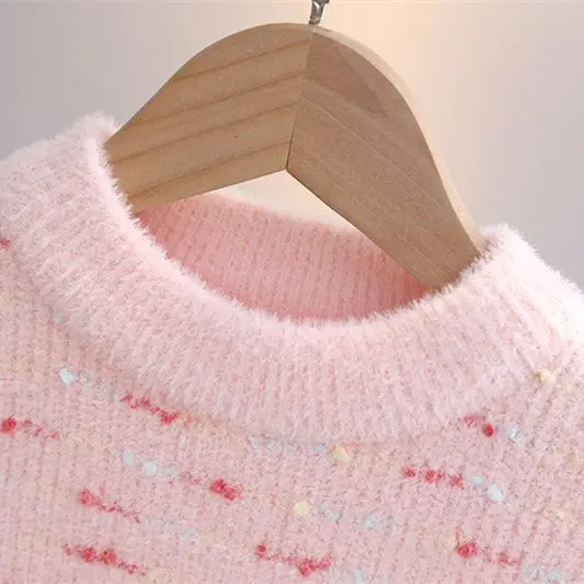 Kuromi Sweater Sanrio Accessories Cute Anime Thickening Bottoms Knit Sweater Girls Gift