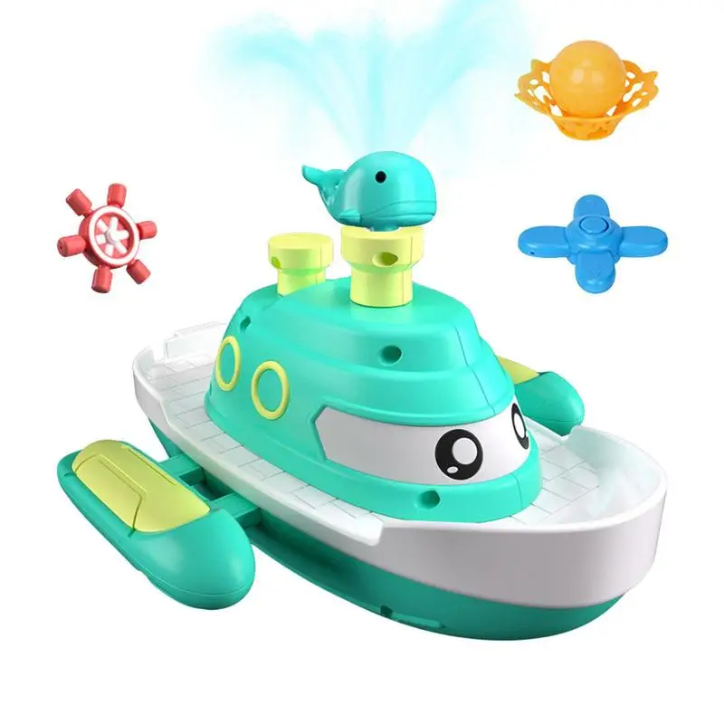 

Tub Toys Cute Swimming Bath Toys Automatic Spray With 4 Modes Bathtub Toys For Kids Spray Water Pool Bath Toy