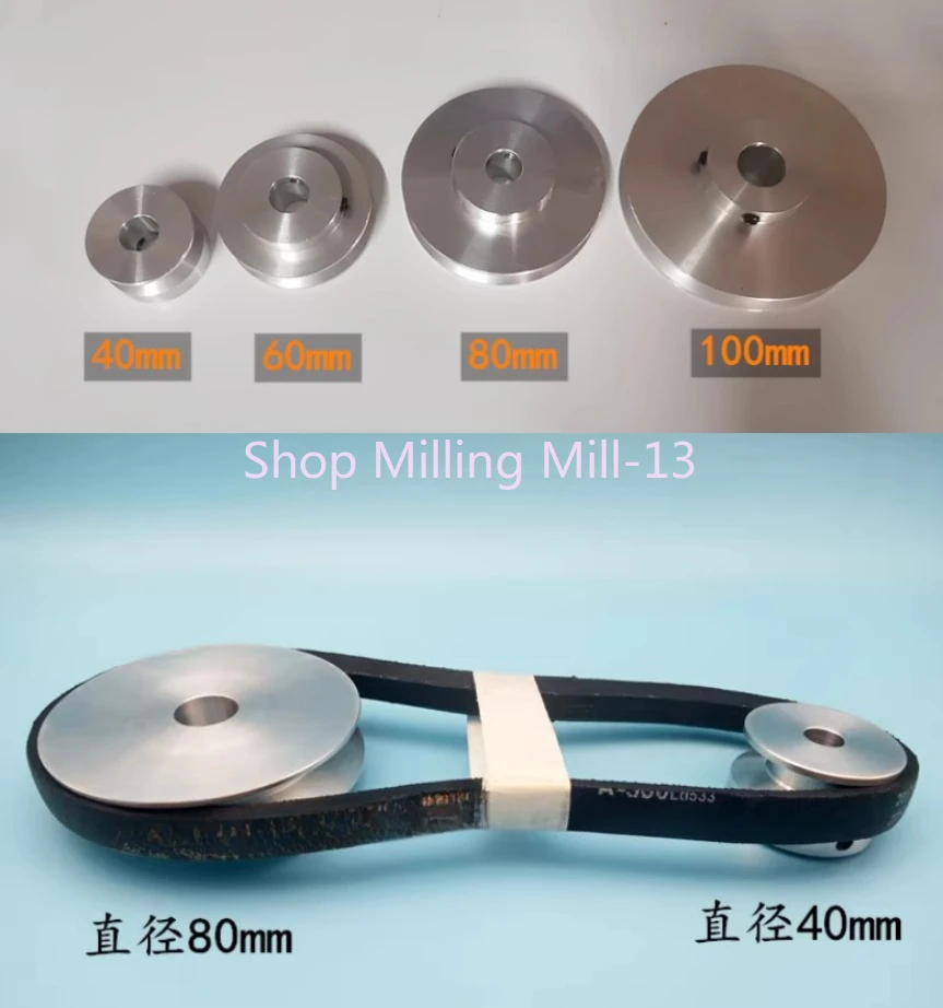 

New 40mm 60mm 80mm V-belt Pulley, Single Groove, A- type V-belt Pulley High Quality 1PC