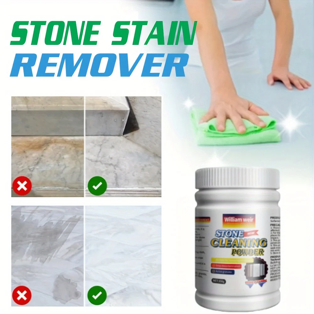 Premium Stone Cleaning Powder For Kitchen Countertops And Tiles-Ideal For Polishing,Stain Removal,And Grime Dissolving On Quartz