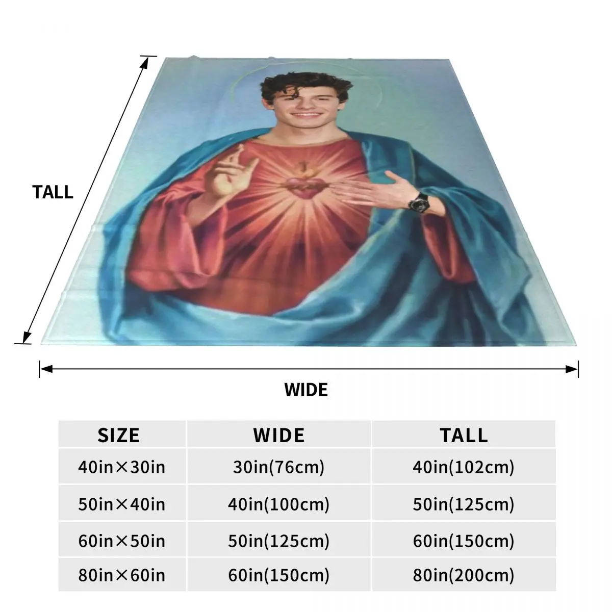 Shawn Mendes Music Singer Flannel Blanket Quality Warm Soft Model Funny Religious Throw Blanket Winter Camping Bed Bedspread 6