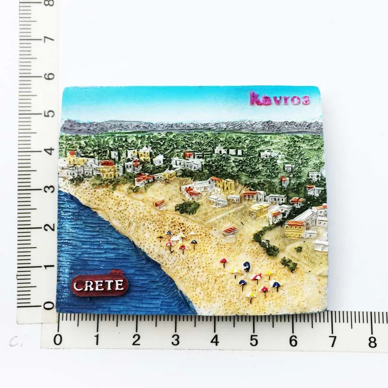 Greek Culture Travel Souvenirs: Decorative Fridge Magnets for Home and Photo Wall Art