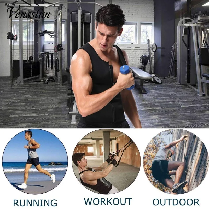 Vensslim Neoprene Slimming Belt Belly Men Slimming Vest Body Shaper Neoprene Abdomen Fat Burning Shaperwear Waist Sweat Corset