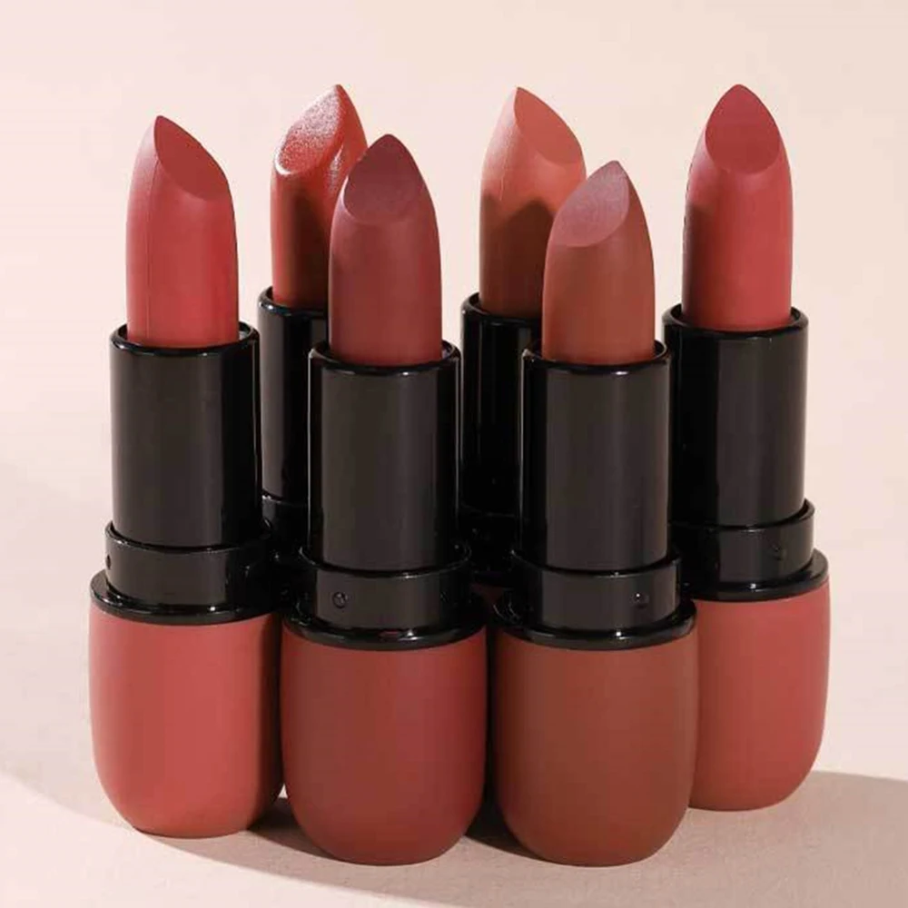 6 Farben Lippenstift Lippen Make-up Sexy Frau Samt Matt Lipgross Tönung für Lippen Langlebig Wasserdicht Antihaft-Cup Lippenkosmetik_voghion.com