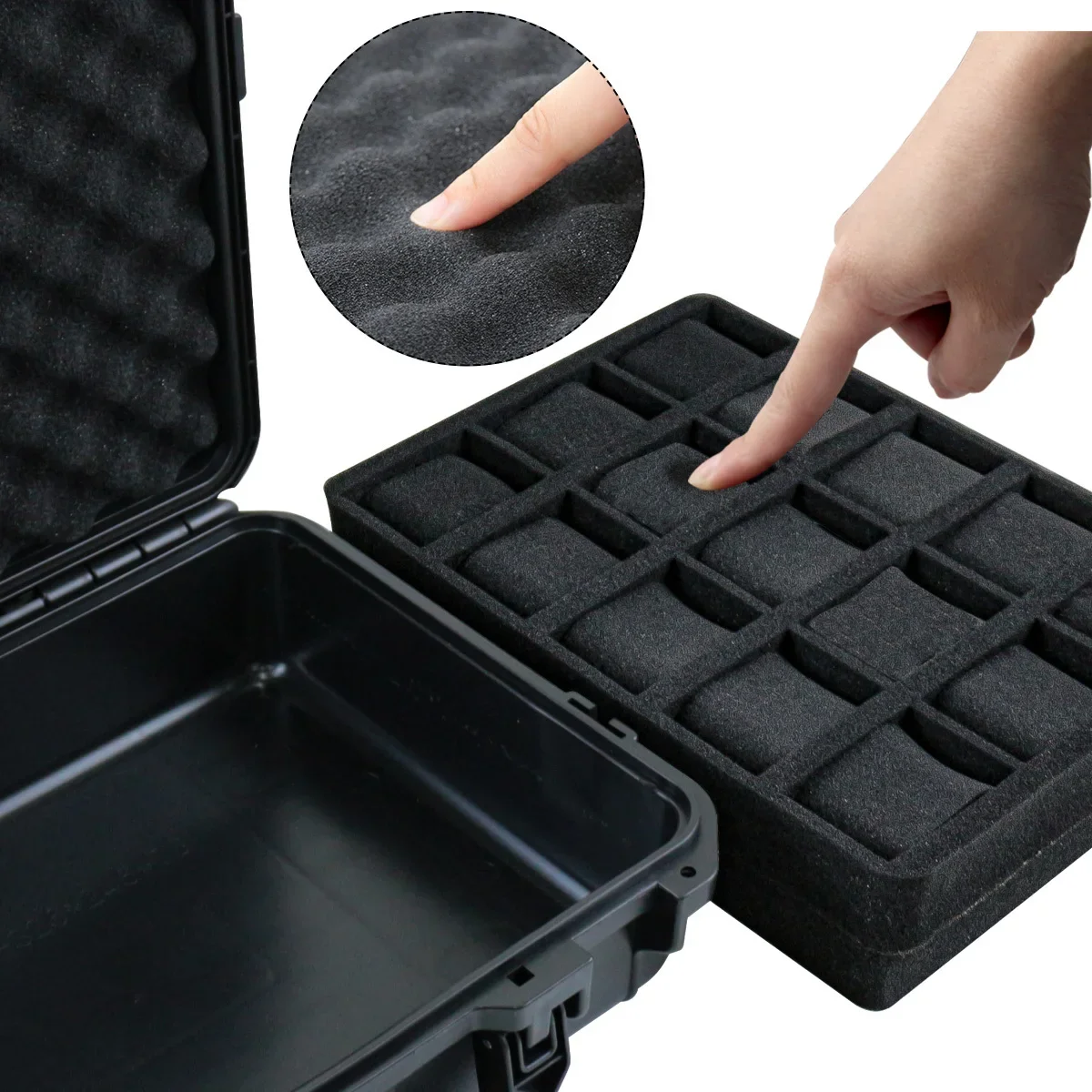 時計時計ボックスプラスチックスーツケースハードケース