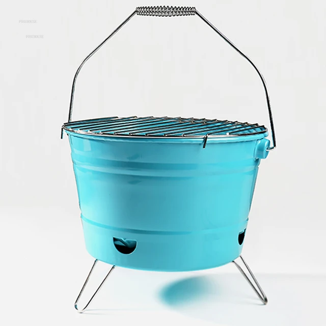 Vidéki Téli Tűz Gödrök Tűzfa Melegítő Faszén Fűtő Kályha Háztartás Grillezett Brazier Kültéri Kemping Kemence Máglya - Image 2