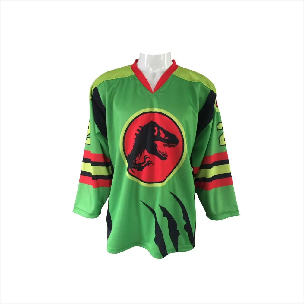 thumbnail image 1 of Camiseta de hockey sobre hielo con nombres y números personalizados e impresión de logotipos por sublimación para juegos, 1 of 4