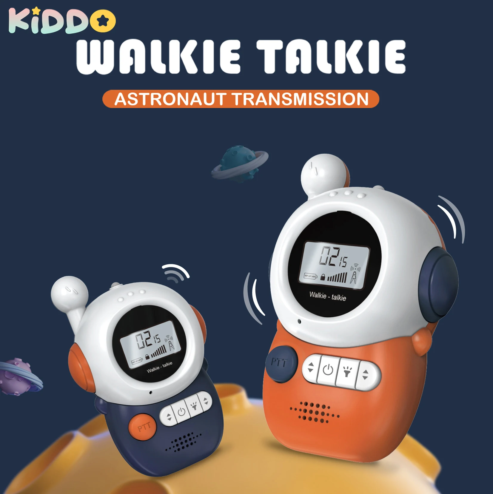 Kids Walkie Talkie 2PCS Electronic Toys Children Spy Gadgets Baby Radio Phone 3km Range Christmas Birthday Gift For Boys Girls 2