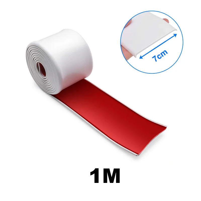 Universal Rubber Side Skirt Edge Guards - Anti-Scratch Car Protector Bumpers