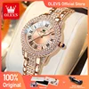OLEVS 9943 Women's Watches Fashion Original Quartz Wrist Watch For Women Roman Inlaid Zircon Dial Waterproof Ladies Watch 1