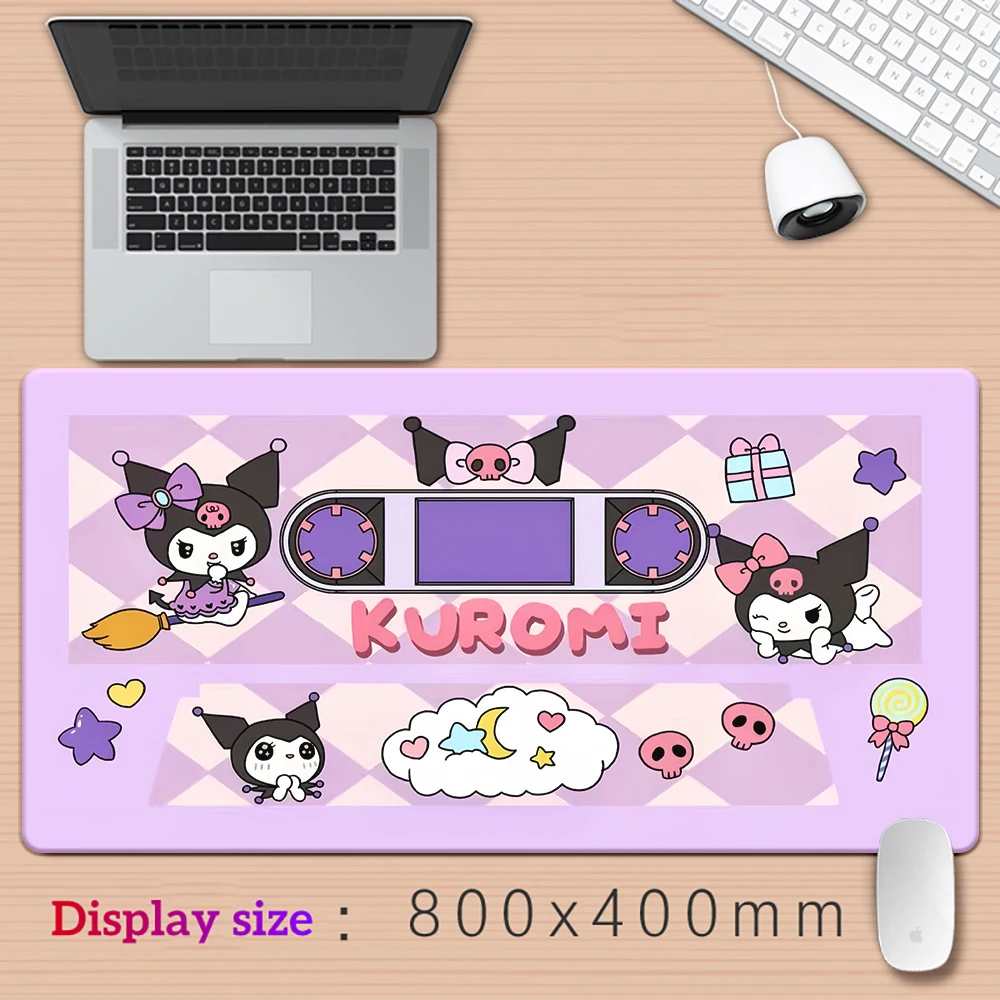 Large Mousepad XXL Kuromi Mouse Pad Keyboard Gaming Accessories Mouse Mats Game Office Computer PC Gamer Laptop Desk table mats