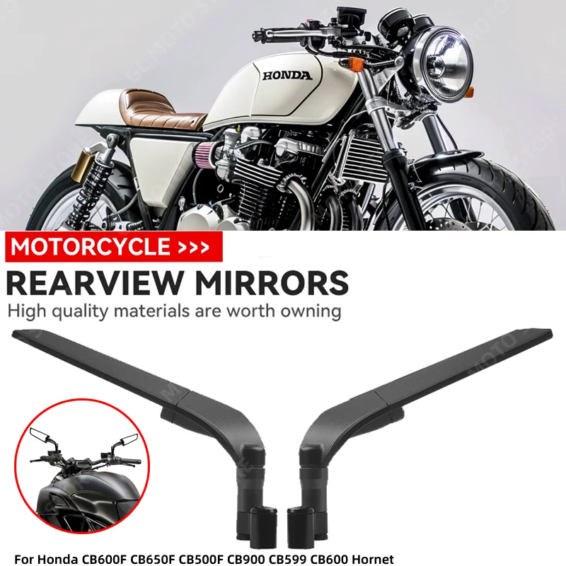 오토바이 윈드 윙 사이드 백미러, 조절식 회전 오토바이, 혼다 CB600F CB650F CB500F CB900 CB599 CB600 호넷