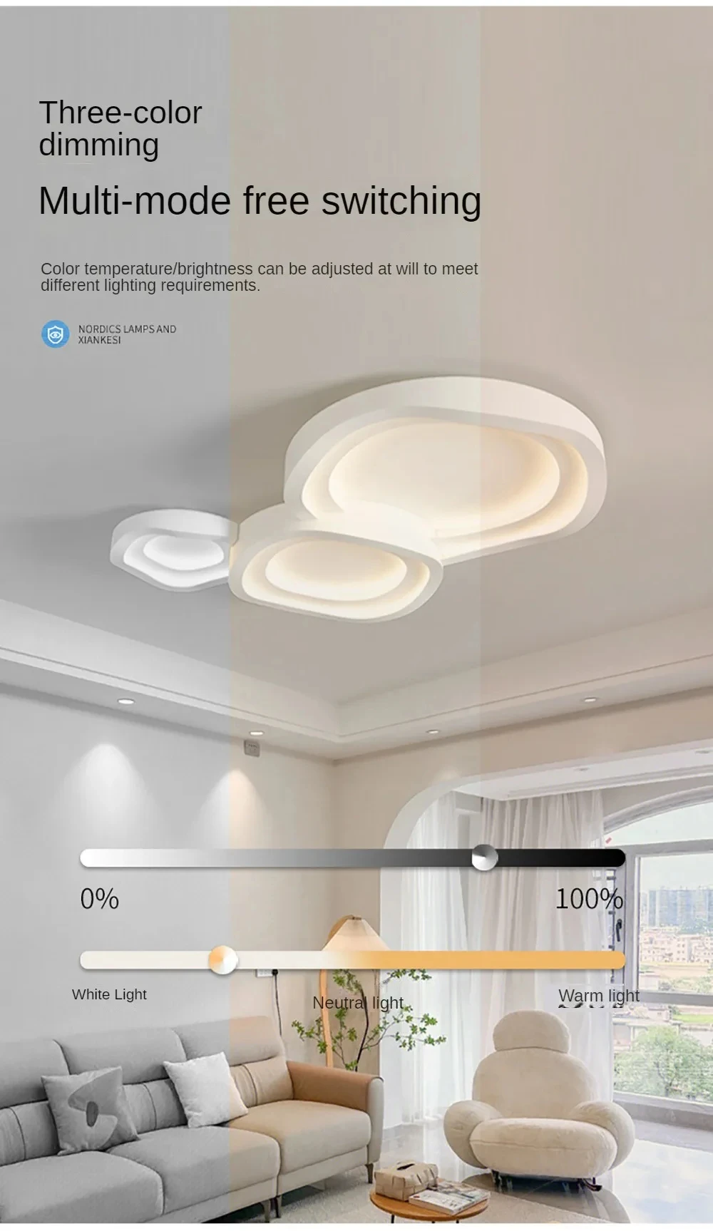 Minimalist White LED Ceiling Lamps S82329c360ed247619dbfe07ddea57cdaQ
