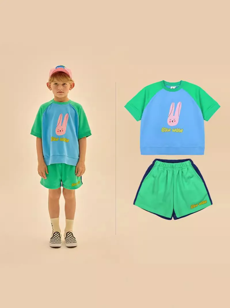 

Дженни и Дэйв дневной свет 2024 летняя одежда новый продукт J Скандинавская версия Детская Повседневная Свободная модная одежда для мужчин и женщин s