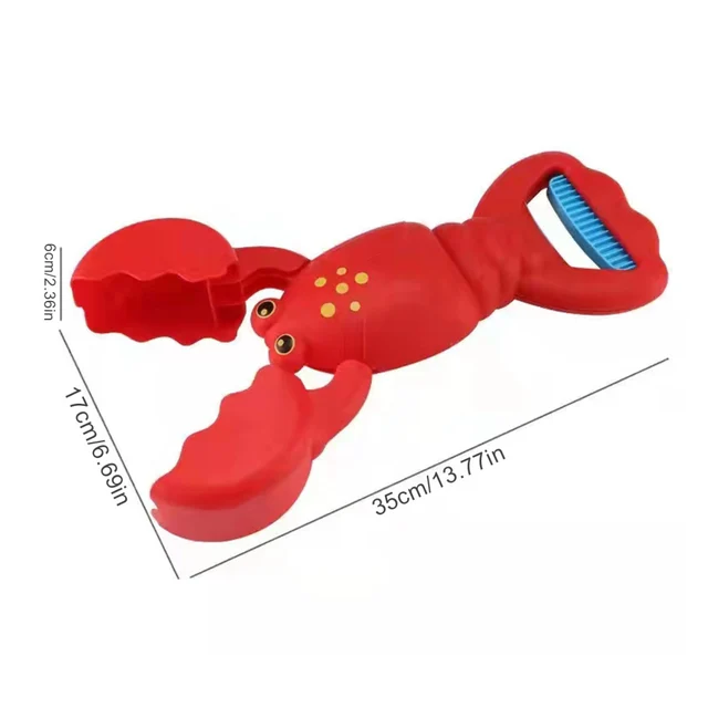 R Kids Entainment Toy Lobster Lobsters Claw Hand Grabbe Beach Toys Pliers Children Durable Party Favors Gift Sand Gripper 2