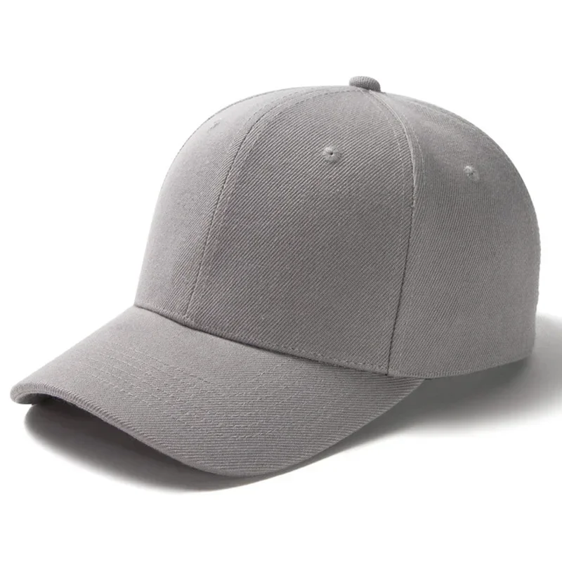Twill Solid Baseball Cap 6 Panel Men Caps Daily Womens Summer Hat Curved Brim Adjustable Red White Purple Grey Black 4