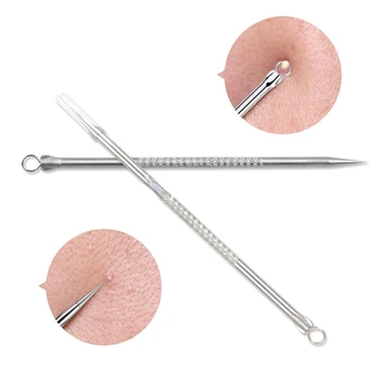 1pc Stainless Steel Blackhead Comedone Acne Blemish Extractor Remover Face Skin Care Pore Cleaner Needles Remove Tools Hot 4