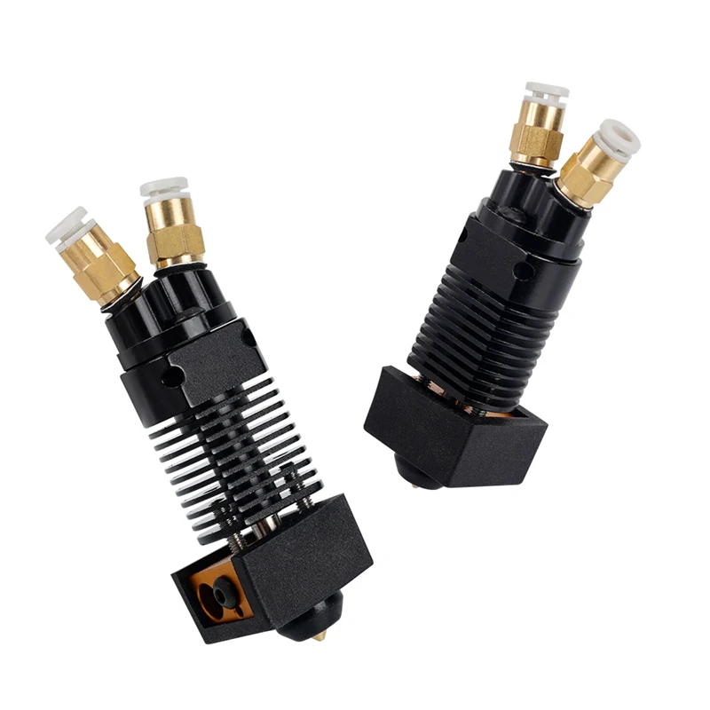 3D Printer Parts 2 in 1 Out Dual Color J-Head Metal Hotend With PTFE Tube Print Head Kit for CR10 CR10S Ender 3 Series Extruder - 4