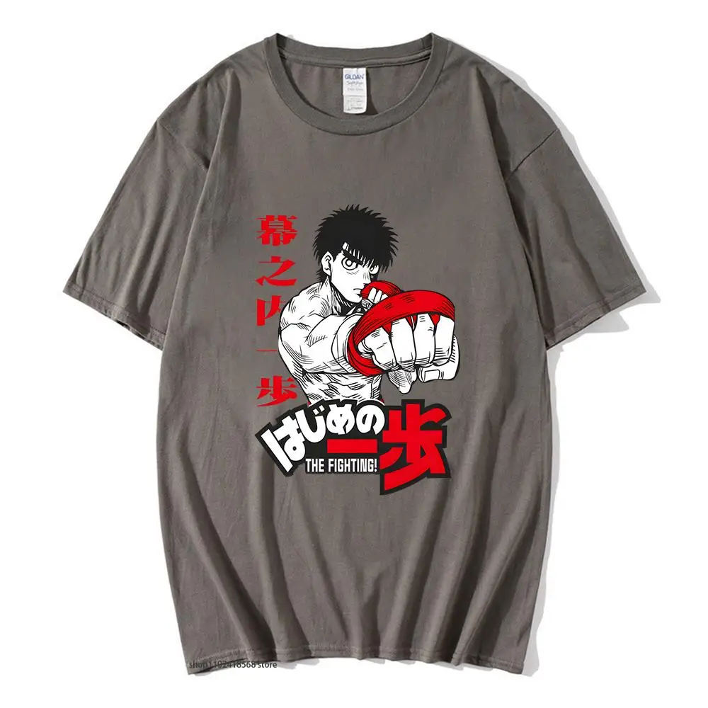 

Anime Hajime No Ippo Boxing Gym T-Shirts Autumn Summer Men Crew Neck Shirts Unisex Manga Print Tshirts Harajuku 100% Cotton Tees