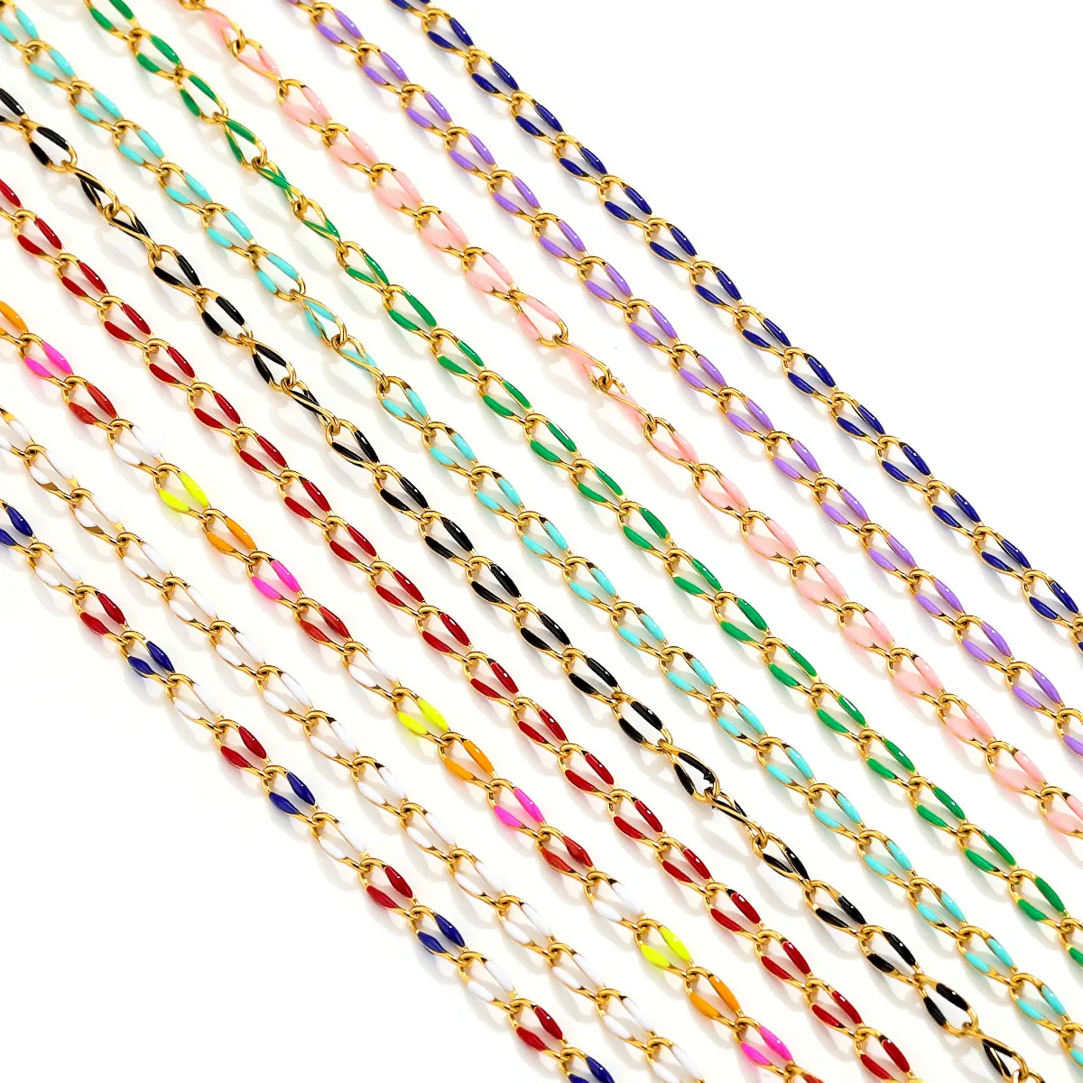 1 متر المينا الملتوية سلسلة الفولاذ المقاوم للصدأ...