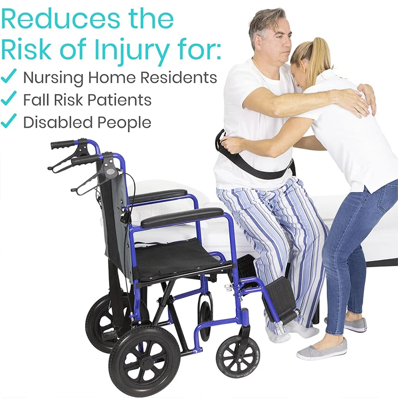 Cinturón de marcha para transferencia y caminar con asas, cinturón