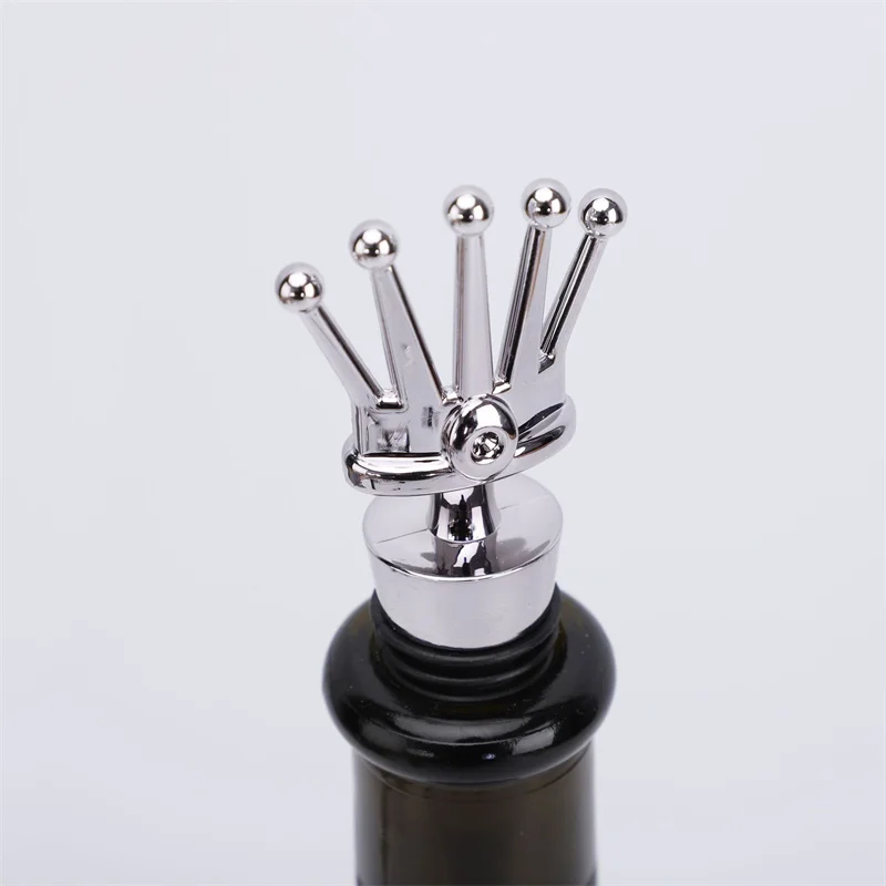 Wine Stopper Wine Stoppers New Wine Bottle Stopper Snowflake Crown Pattern Beverage Bottle Corks Sealer for Wine Lovers Home Kitchen Bar Tools Accessories