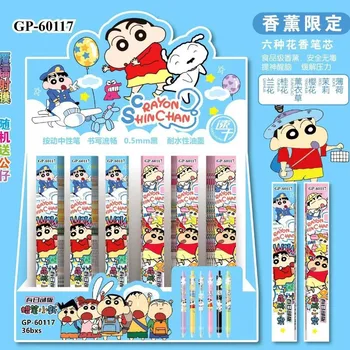 Crayon Shin-Chan Penna Gel Cartoon Anime Carino Penne a sfera nere Studenti Ritorno a scuola Forniture per ufficio di cancelleria di moda Regalo