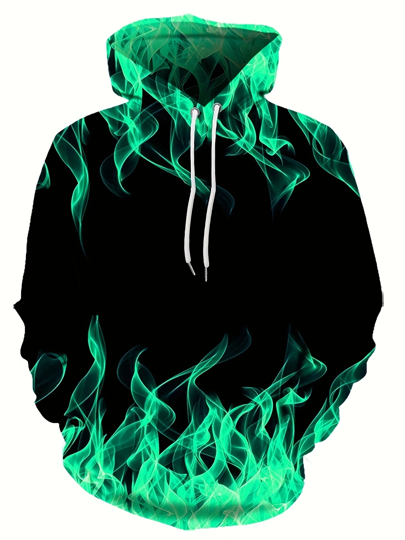 thumbnail image 1 of Sudadera con capucha con estampado 3D de llama creativa 2024, sudaderas geniales para hombre, sudadera con capucha tipo pulóver para primavera y otoño, ropa Harajuku Y2k de gran tamaño, 1 of 5