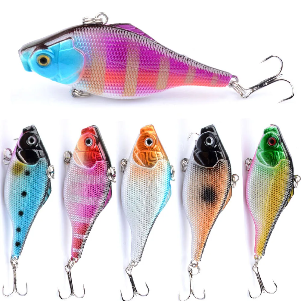 New Long Throw Luya Bait 6.5Cm/ 12G Full Swimming Layer Luya Bait Vib Plastic Hard Bait Bocca Arricciata Bass