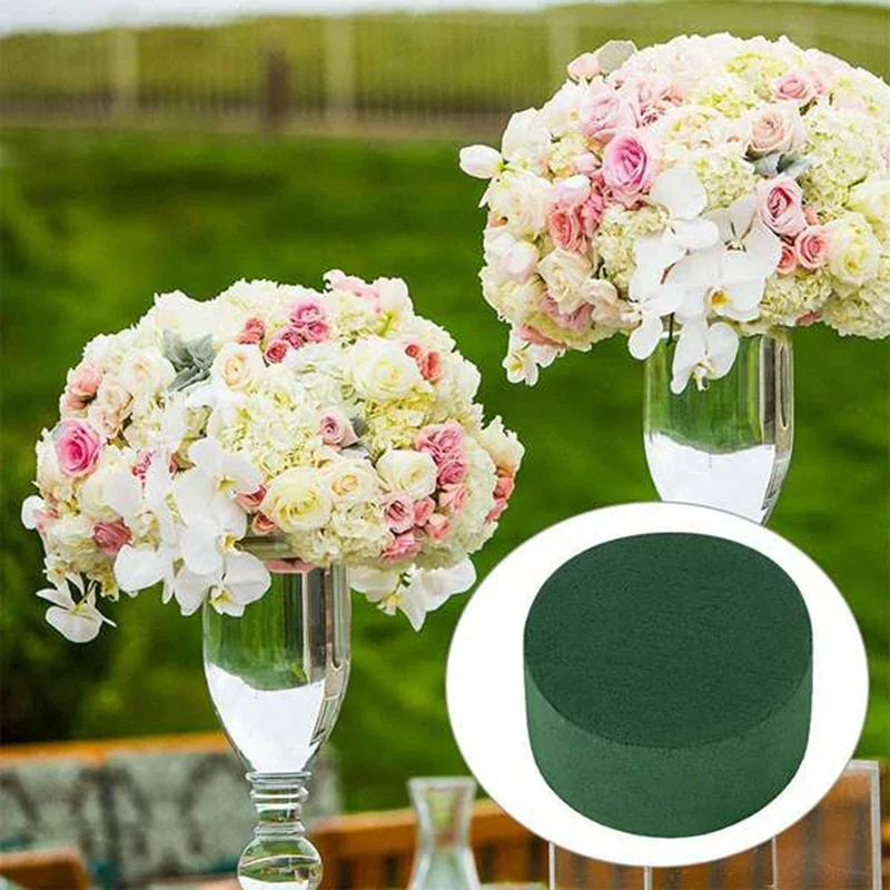 6 Pcs 4.5 Inch Round Flower Foam, Wet Floral Foam, for Wedding, Aisle  Flowers, Party Decoration