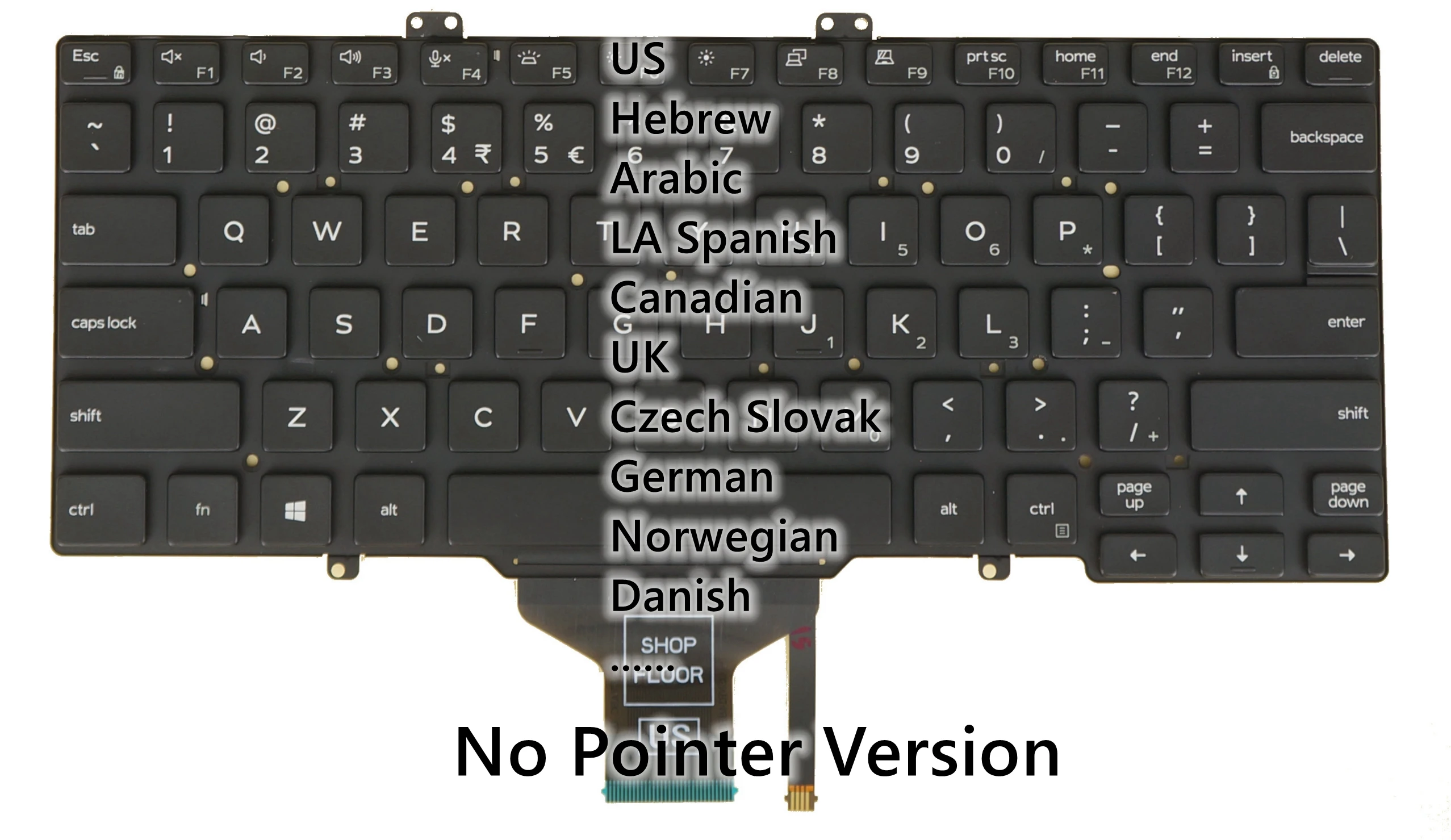Teclado para Dell 0v2rm9 0x99gr 0v5h1j 0v0whp 0vwkct 0rn86f 0pkm5d 0t1rhw 09c07n 0y1f5w Nsk-ewabc Sn7282bl Pk132ee1b00 0gjxgm