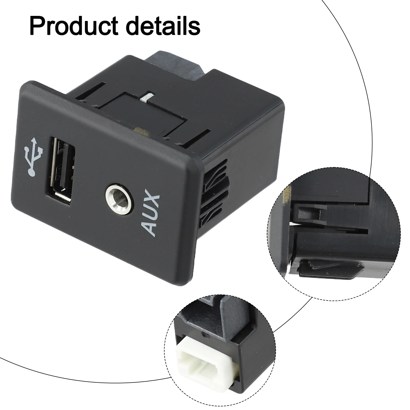 For Nissan 370Z Car AUX Interface Adapter Wear-resistant Design