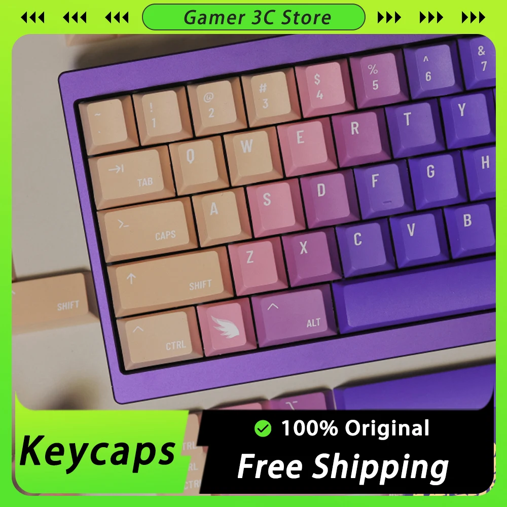 

KCA Unicorn Keycaps Mechanical Keyboard Keycaps Cherry Original Height PBT Keycap Magnetic Switch 140 Key Pc Gamer Accessories