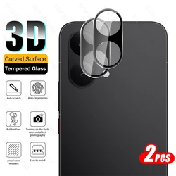 2 - Pack Black 3D Camera Protective Glass with 9H Curved Lens Film - Poco X8 PM (2Pieces - Black)