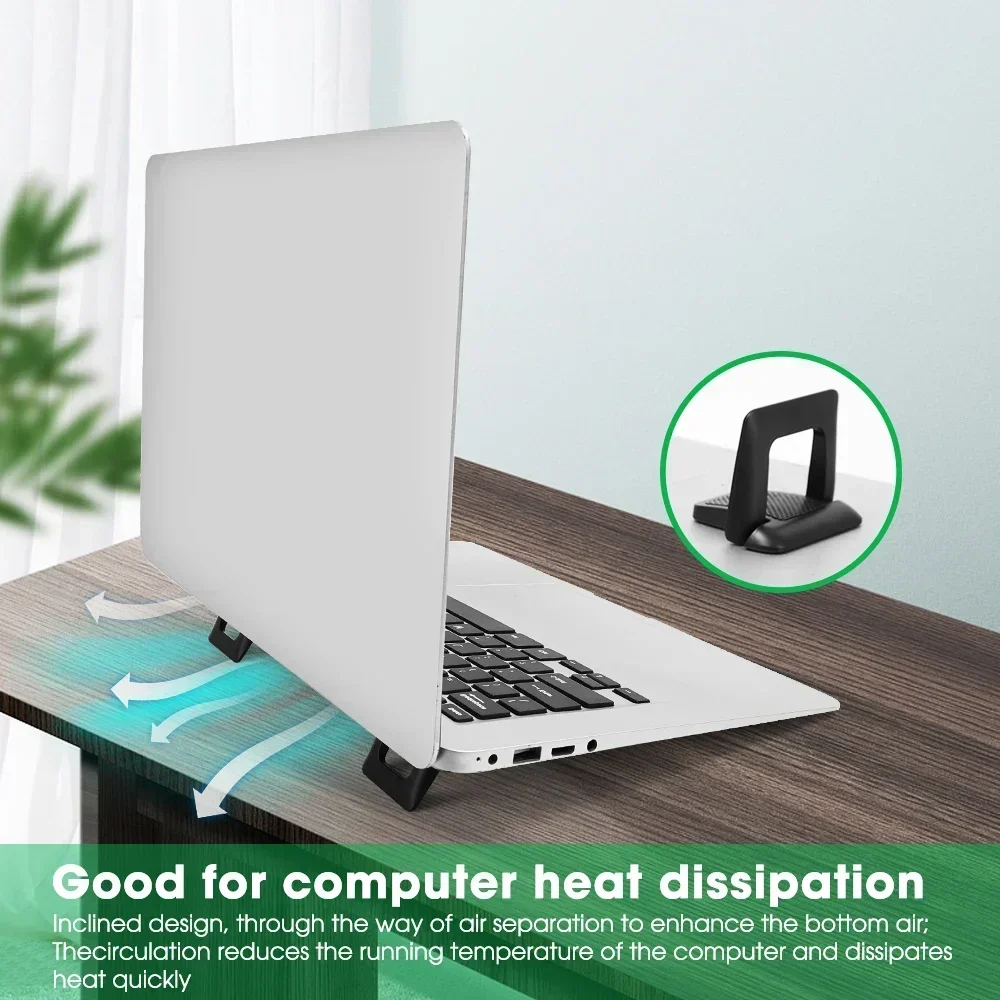 Laptop Stand Adjustable Mini Foldable Laptop Stand Portable Computer Keyboard Self-Adhesive Invisible Notebook Holders for Macbook Bracket