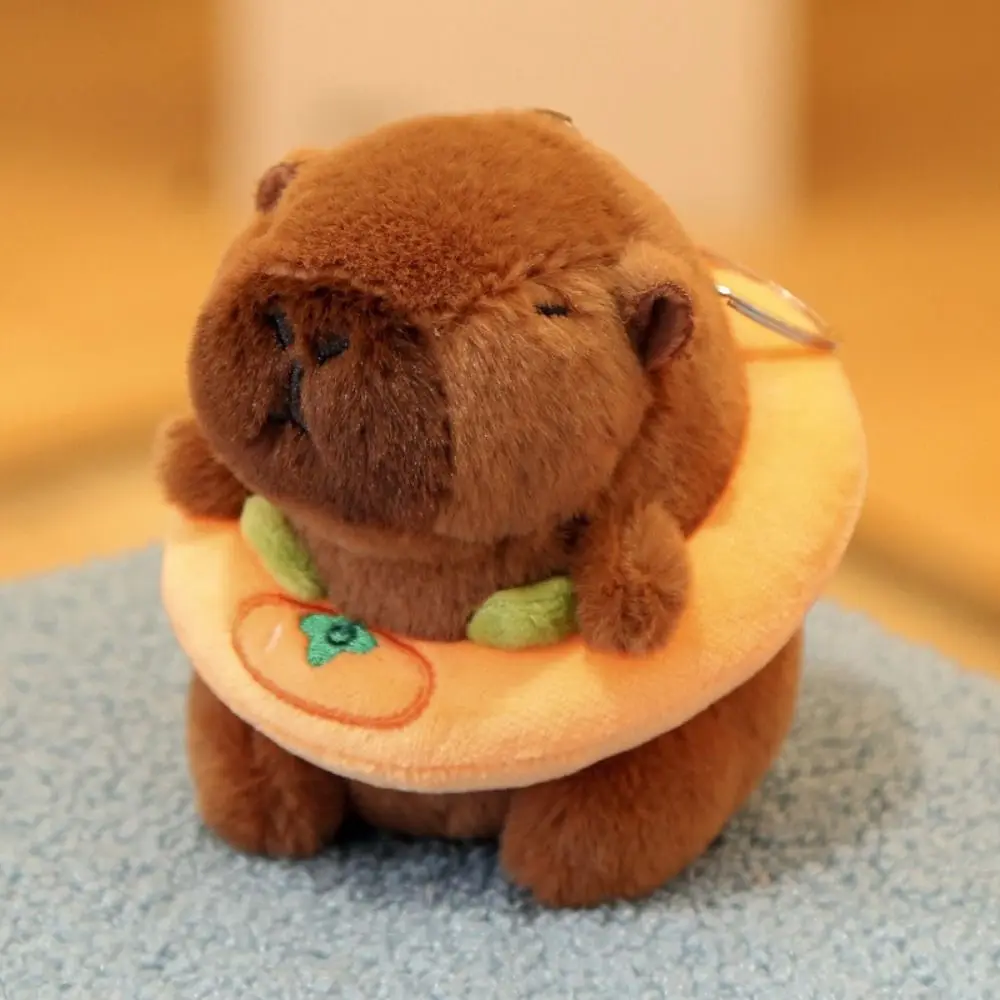 Cartoon Capybara Plush Keychain Soft Stuffed Animal Toy Gift_voghion.com