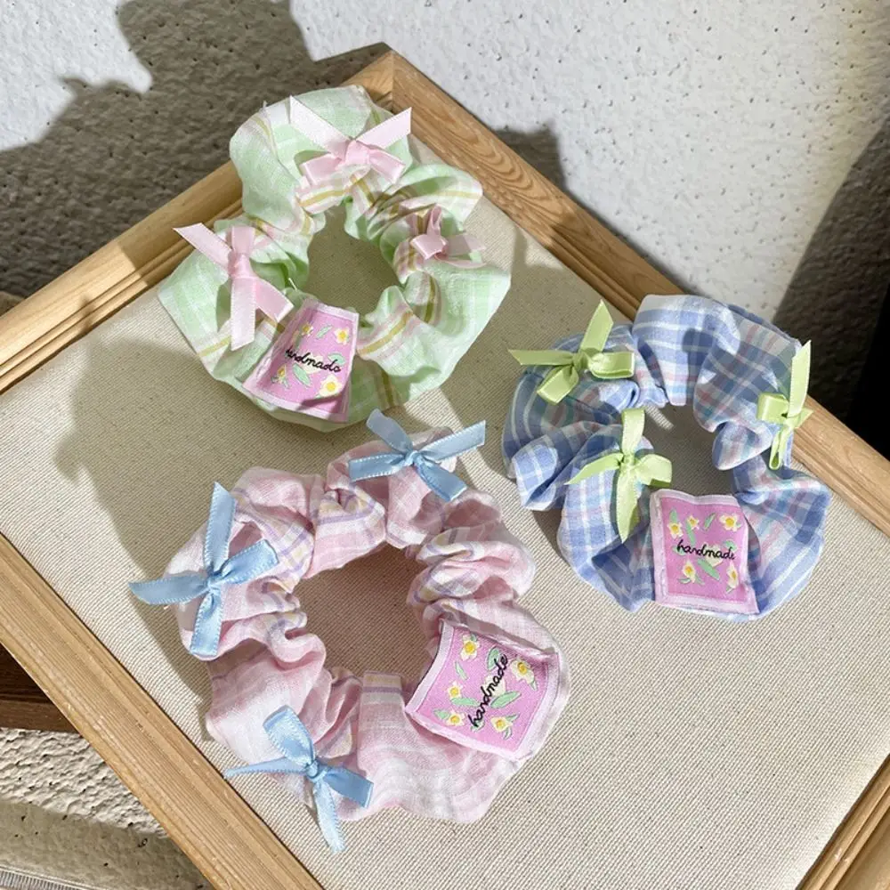 

Высокоэластичная сетчатая веревка для волос, милый головной убор, милые резинки в Корейском стиле, держатель для конского хвоста, бант в Корейском стиле, женское кольцо для волос