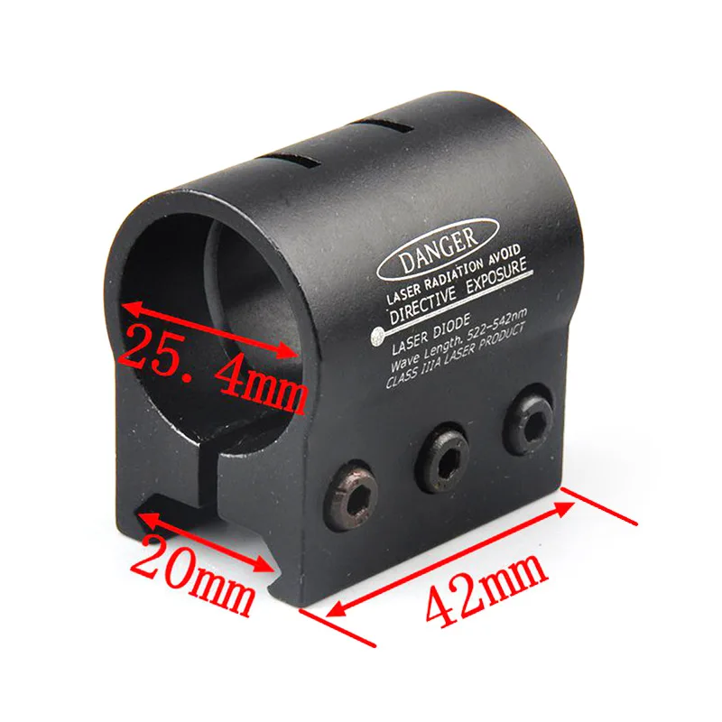 25.4mm Ring 20mm Weaver Picatinny Rail Mount For Flashlight Laser Sight Scope Metal Clamp Flashlight Holder Stainless Steel bicycle flashlight holder,weapon flashlight accessories,scope mount,u shaped clip mount,mount boom arm bracket