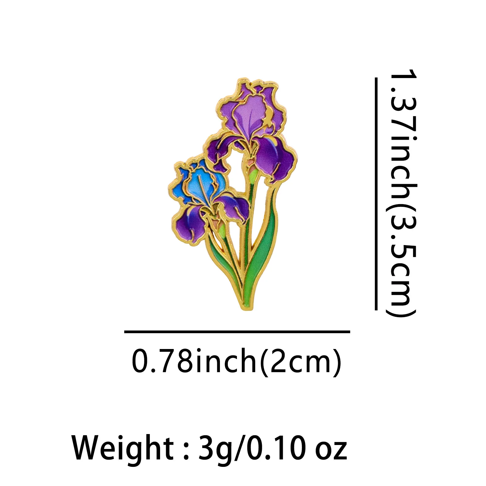 Floral Enamel Brooches - Trendy Lapel Pin Accessories