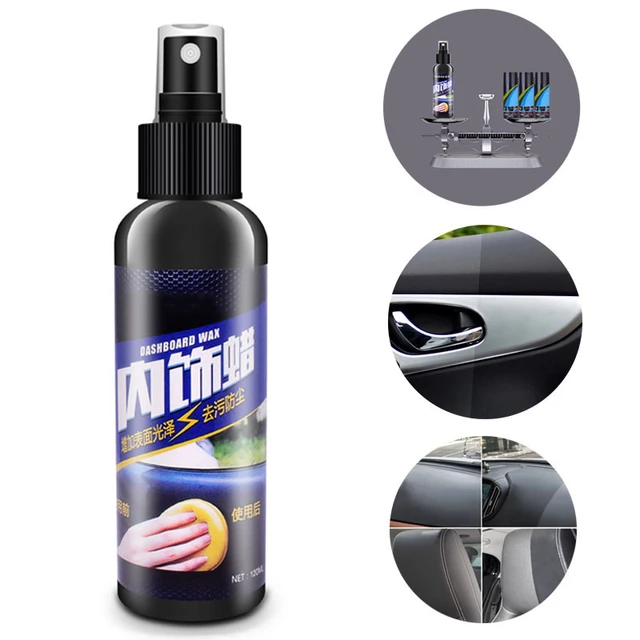 New 120ML Auto Care Car Interior Wax Seat Polish Dashboard Cleaner Leather  Surface - AliExpress