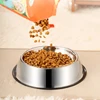 Stainless Steel Pet Dog Bowl Stainless Steel Feeder Skidproof Anti-ant Shape Cat Dog Bowls Food Accessories Pet Supplies 6 Sizes 3