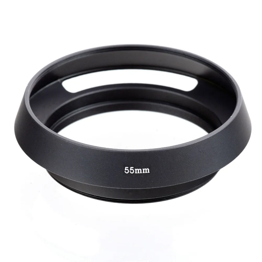 40.5 43 46 49 52 55 58 62 67mm Vented Curved Metal camera lens Hood Leica M Pentax canon Sony Olympus camera lens hood