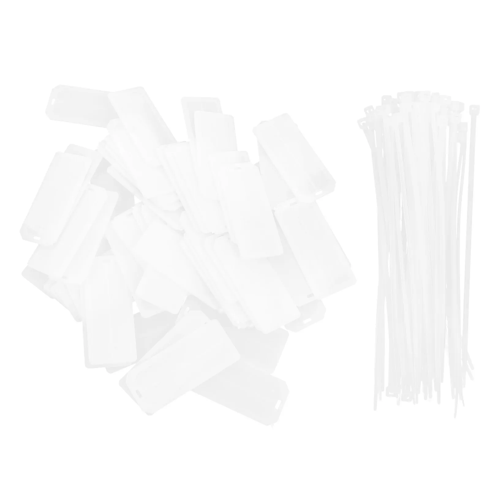 50Pcs 케이블 태그 코드 식별 라벨 네트워크 USB 전원 코드용 재사용 가능 쓰기 가능 ABS 케이블 정리 마커