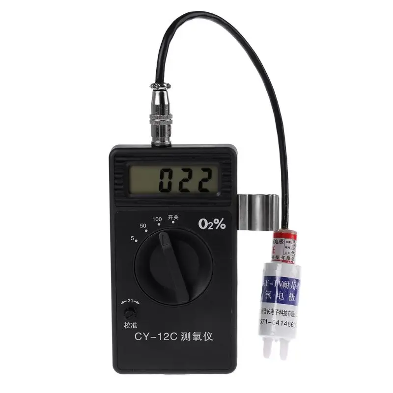 

Professional Portable O2 Oxygen Concentration Content Tester Meter High Accuracy Detector Monintor CY-12C Gas Analyzer