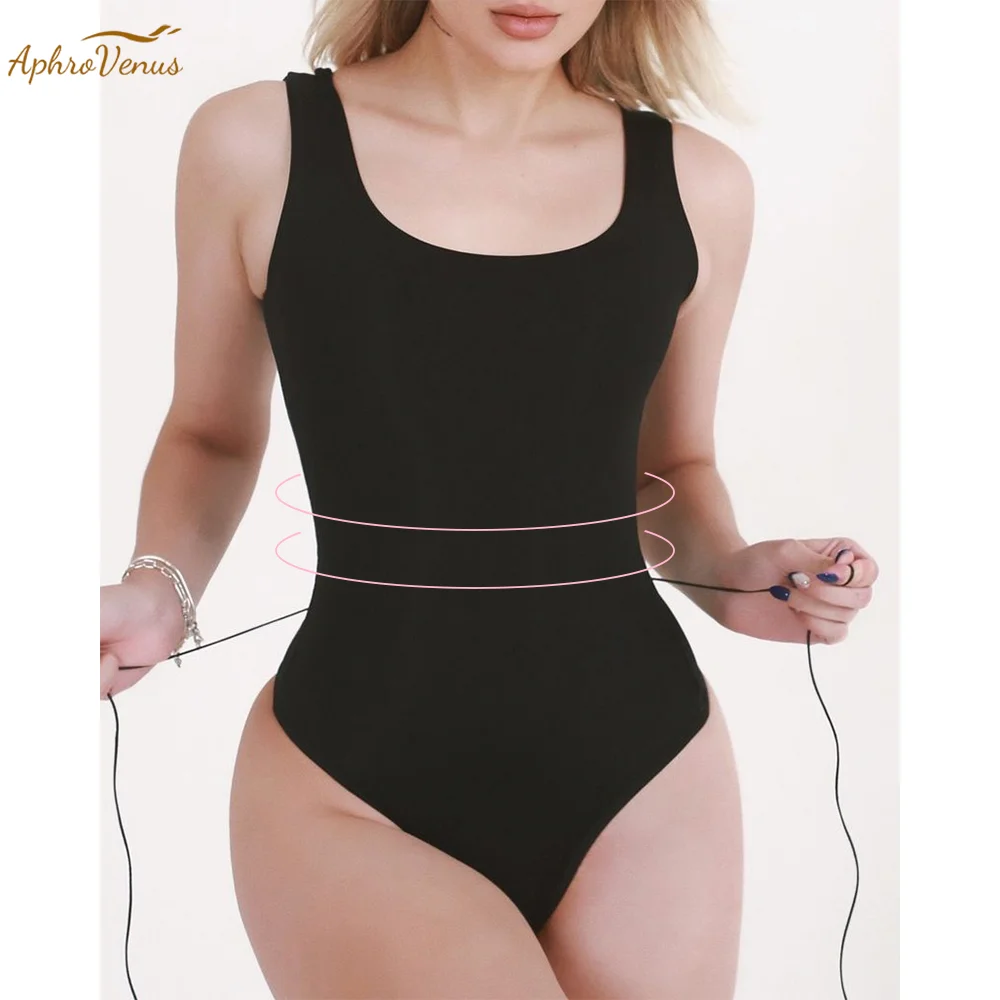 Fajas Colombianas Women's Sexy Back Lace-up Seamless Tummy Control Bodysuit Flat Belly Slimming Belt Waist Trainer Body Shaper