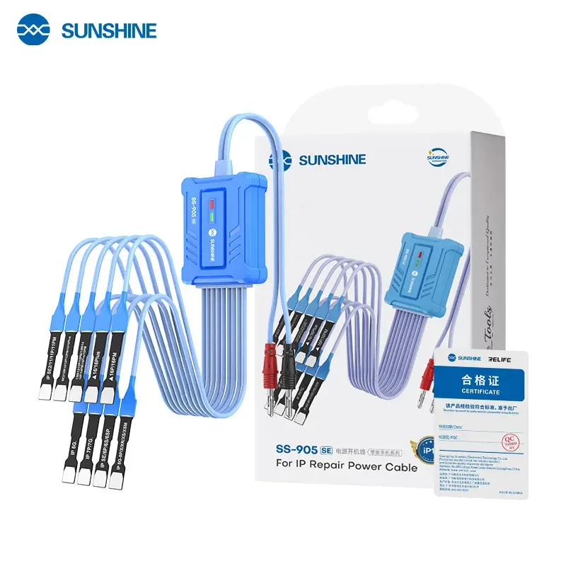 고품질 SUNSHINE SS-905 SE 아이폰 수리 케이블 - 7G/8/X/11/12/13/14/15/16/17PM 지원 | 내열성 전력 테스트 FPC 케이블