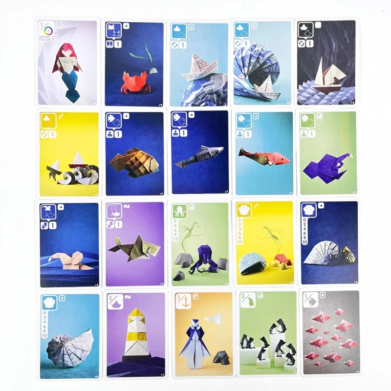 Sea Salt and Paper English Board Game Family and Party Funny Table Game 2-4 Players Entertainment Strategy Game